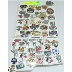 COLLECTION OF SPORTS PINS INCLUDING NHL