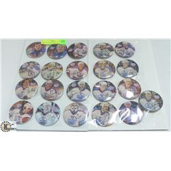 BAG OF 1984 OILERS BUTTONS GRETZKY MESSIER ETC