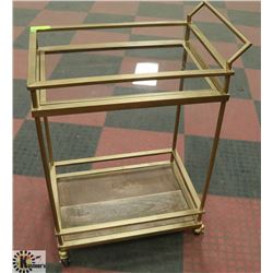 ROLLING METAL LIQUOR TROLLEY, 24 X 16 X 33