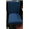 Image 1 : BLUE FABRIC SIDE CHAIR