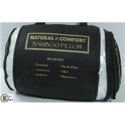 NEW BAMBOO QUEEN SIZE NATURAL COMFORT PILLOW