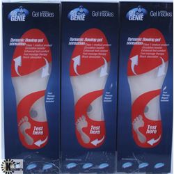 3 PAIRS OF NEW SZ L  MENS (7-13 ) GEL GENIE INSOLE