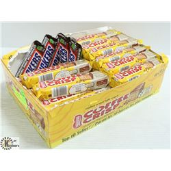 BOX OF COFFEE CRISP & SNICKERS CHOCOLATE BARS