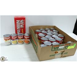 BOX OF ASSORTED SOUPS