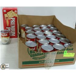 BOX OF ASSORTED SOUPS