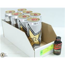 7 SUGAR FREE ROCK STAR CAFFENATED ENERGY DRINKS
