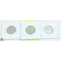 LOT OF 3 QUARTERS, 1999 JANUARY FROM ROLL,