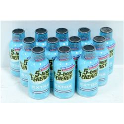 12 BOTTLES OF 5-HOUR ENERGY, BLUE RASPBERRY