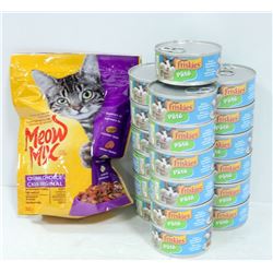 BAG OF ASSORTED FRISKIES WET CAT FOOD & MEOW