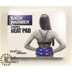 PALM NRG REUSABLE HEAT PAD USE 4 BACK PAIN RELIEF