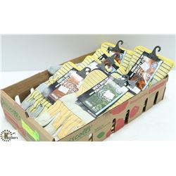 FLAT OF SPLIT LEATHER WORK GLOVES