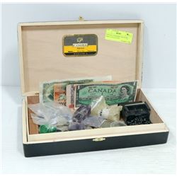 VINTAGE CIGAR BOX TREASURE CHEST COLLECTION