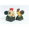 Image 1 : PAIR OF ANTIQUE CAST IRON CHICKENS/ ROOSTERS
