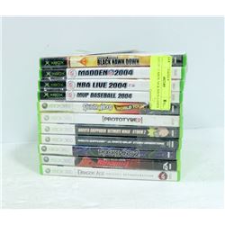 LOT OF 13 XBOX 360