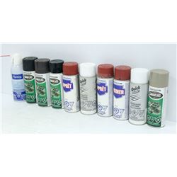 BOX OF SPRAY PAINTS INCL. 4 CANS