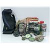 Image 1 : BOX OF HUNTING/CAMPING GEAR &