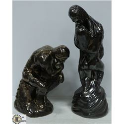 BOX W/2 STATUES - 1 OF LOVERS (16.5"-TALL)