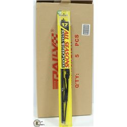 BOX OF 5 NEW 17" WIPER BLADES