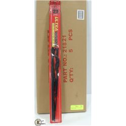 BOX OF 5 NEW 21" WIPER BLADES