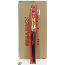 BOX OF 5 NEW 18" WIPER BLADES