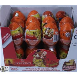 BOX OF 24 LION KING CHOCOLATE EGGS