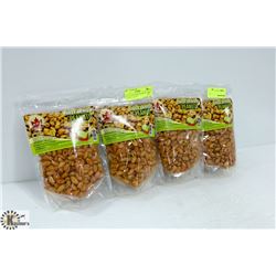 LOT OF 4 BAGS KFI PEANUTS - CHILI LEMON FLAVOR