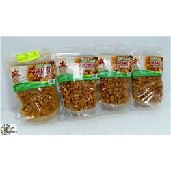 LOT OF 4 BAGS KFI PEANUTS - CHILI MASALA FLAVOR