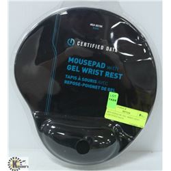MOUSEPAD W/ GEL WRIST REST- CERTIFIED DATA