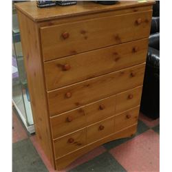 5-DRAWER LIGHT BROWN WOOD GRAIN