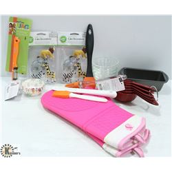 FLAT OF VARIOUS NEW BAKING ITEMS: INCLUDES PASTRY
