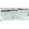 Image 1 : LOT OF 3 TUPPERWARE CEREAL KEEPERS, 2 ARE BRAND