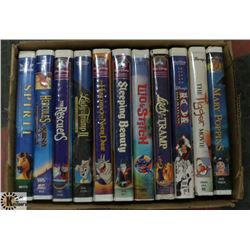 BOX OF 22 DISNEY VHS