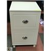 Image 1 : BEIGE 2 DRAWER WOOD FILING CABINET, 16 X 17 X 27