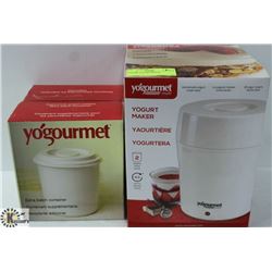 NEW 2 QUART YOGOURMET YOGURT MAKER W/ EXTRA
