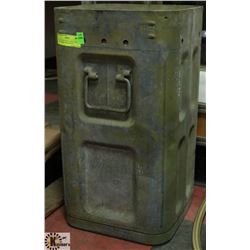VINTAGE MILITARY TANK AMMO CONTAINER FOR CANNON
