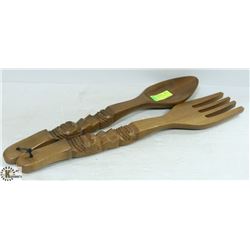 VINTAGE D?COR EX-LARGE SPOON & FORK