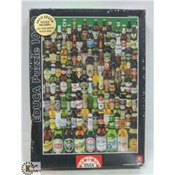 SEALED EDUCA PUZZLE 1000 PC BEER BOTTLES