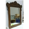 Image 1 : VINTAGE SOLID WOOD FRAMED MIRROR -