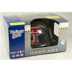 NEW HARD HAT WITH TEXAS TECH LOGO, OFFICIALLY