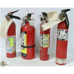 LOT OF 4 FIRE EXTINGUISHERS