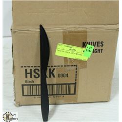 CASE OF 1000 PLASTIC KNIVES