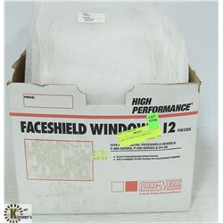 CASE OF NEW FACE SHIELDS