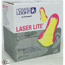 BOX OF LASER LITE MULTI COLOR FOAM EARPLUGS