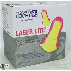 BOX OF LASER LITE MULTI COLOR FOAM EARPLUGS