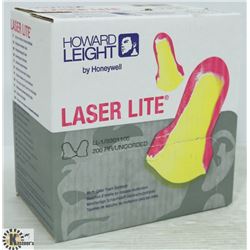 BOX OF LASER LITE MULTI COLOR FOAM EARPLUGS