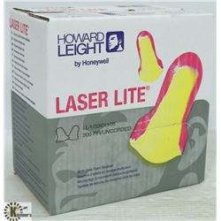 BOX OF LASER LITE MULTI COLOR FOAM EARPLUGS