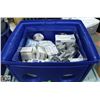 Image 1 : BLUE BIN LID WITH SAFETY GLASSES, 3M MASK & MORE