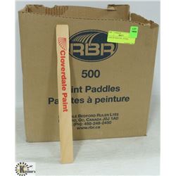 CASE OF PAINT STIR STICKS