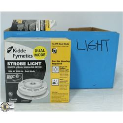 LOT OF 6 KIDDE FYRNETICS STROBE LIGHTS, 120 VOLT