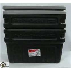 LOT OF 2 RUBBERMAID ACTION PACKERS